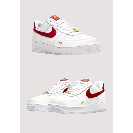 NIKE AIR FORCE 1 LOW WHITE-RED SHOES